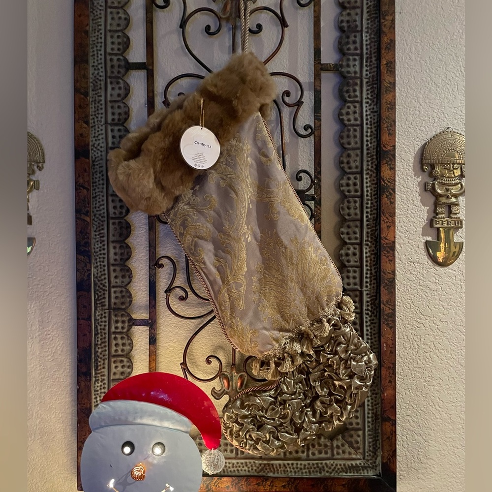Serendipity Large 28” Long Fur Topped Stocking